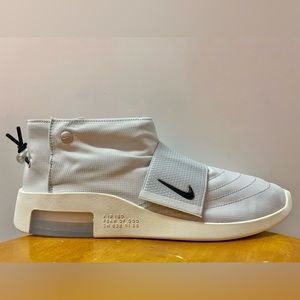 NIKE AIR FEAR OF GOD MOC PURE PLATINUM BLACK SAIL AT8086-001 SIZE 12 NEW